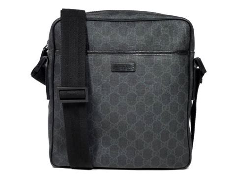 rakuten gucci gg plus shoulder bag 162907 diagonal black mens|Authentic GUCCI GG Supreme Leather Shoulder Crossbody Bag .